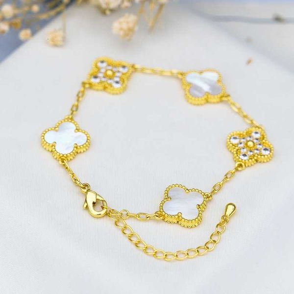 28k golden net red four leaf grass bracelet ins korean version five flowers lucky girlfriend gift live broadcast accessories, Black
28k golden net red four leaf grass bracelet ins korean version five flowers lucky girlfriend gift live broadcast accessories, Black