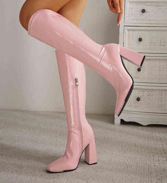 winter shoes woman boots square head thick heel bright leather high long tube women boots large side zipper8755622, Black
winter shoes woman boots square head thick heel bright leather high long tube women boots large side zipper8755622, Black