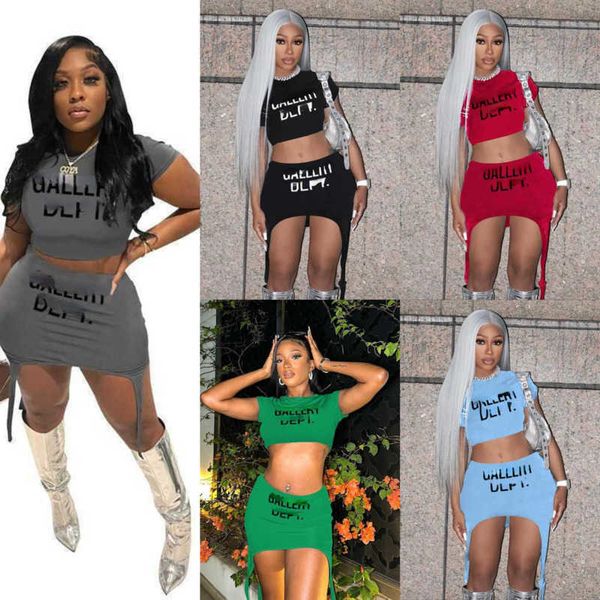 designer womens two piece dress 2023 summer fashion letter print crewneck short sleeve crop skirt set, White
designer womens two piece dress 2023 summer fashion letter print crewneck short sleeve crop skirt set, White