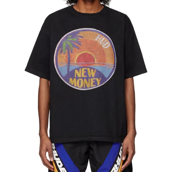 23ss usa new money print vintage tee sunshine coconut tree beach skateboard men t shirt spring summer women short sleeve streetwear cotton t, Black;brown
23ss usa new money print vintage tee sunshine coconut tree beach skateboard men t shirt spring summer women short sleeve streetwear cotton t, Black;brown