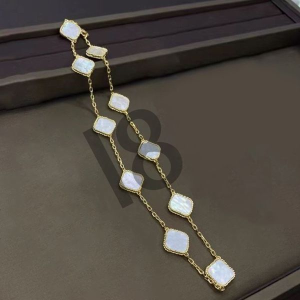 van 10 diamond motifs necklace fashion classic clover necklace charm 18k rose gold plated agate pendant for women&girl valentine's enga, Silver
van 10 diamond motifs necklace fashion classic clover necklace charm 18k rose gold plated agate pendant for women&girl valentine's enga, Silver