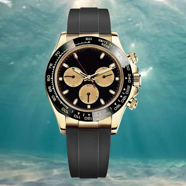 mens watch Chronograph movement watch 40mm Ceramic bezel Sapphire glass waterproof luminous montre Rubber strap fashion casual luxury watch Christmas gifts, Dt19
mens watch Chronograph movement watch 40mm Ceramic bezel Sapphire glass waterproof luminous montre Rubber strap fashion casual luxury watch Christmas gifts, Dt19