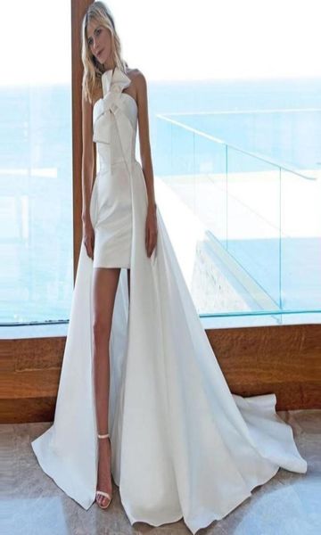 summer shortmini wedding dresses with detachable train satin long train bridal wedding gowns lace up back formal dress7070856, White
summer shortmini wedding dresses with detachable train satin long train bridal wedding gowns lace up back formal dress7070856, White