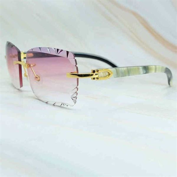 2023 designer glasses new diamond cut men accessories luxury designer rimless sunglasses vintage shades eyewear gafas de sol mujer, White;black
2023 designer glasses new diamond cut men accessories luxury designer rimless sunglasses vintage shades eyewear gafas de sol mujer, White;black