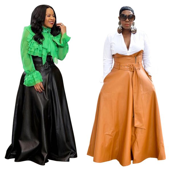 qnpqyx new women dress high waist faux leather long skirts night club street vintage sashes a-line maxi pu skirts party bandage skirt, Black
qnpqyx new women dress high waist faux leather long skirts night club street vintage sashes a-line maxi pu skirts party bandage skirt, Black