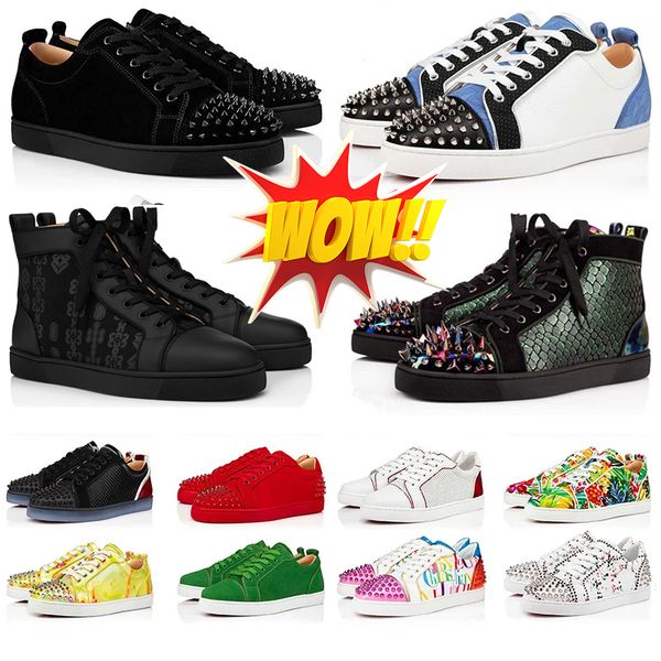 With Box 2023 new Luxury designer shoes Loafers Red Bottoms mens shoes Plate-forme red bottoms High Casual Women Shoe Black Glitter Flat trainers, Color #4
With Box 2023 new Luxury designer shoes Loafers Red Bottoms mens shoes Plate-forme red bottoms High Casual Women Shoe Black Glitter Flat trainers, Color #4