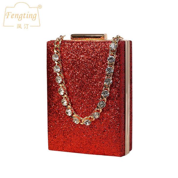 shopping bags women's box sequin wedding clutch bag diamond chain luxury design handbag new bridal evening small party purse gold b442
shopping bags women's box sequin wedding clutch bag diamond chain luxury design handbag new bridal evening small party purse gold b442