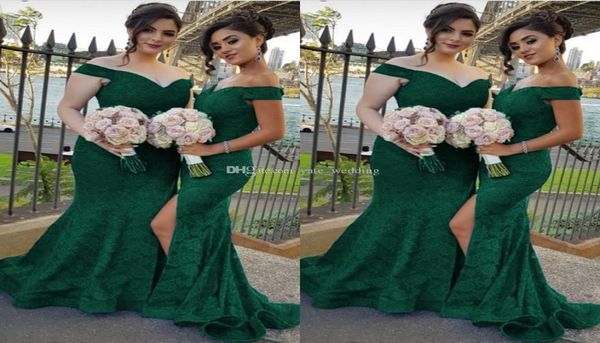 dark green full lace mermaid bridesmaid dresses off shoulder plus size sweep train wedding guest dress robes de demoiselle d0394892820, White;pink
dark green full lace mermaid bridesmaid dresses off shoulder plus size sweep train wedding guest dress robes de demoiselle d0394892820, White;pink