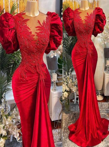 2021 plus size arabic aso ebi red mermaid lace prom dresses beaded sheer neck velvet evening formal party second reception gowns d9932591, Black 
2021 plus size arabic aso ebi red mermaid lace prom dresses beaded sheer neck velvet evening formal party second reception gowns d9932591, Black