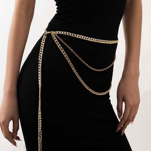 belts vintage multi-storey chain belts for women waistbands metal aluminium ladies desinger (with dress) 2023 y2k lady body chain 024 z0404, Black;brown
belts vintage multi-storey chain belts for women waistbands metal aluminium ladies desinger (with dress) 2023 y2k lady body chain 024 z0404, Black;brown