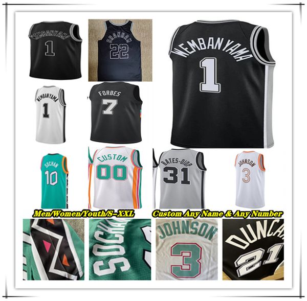 Hot Printed Victor Wembanyama San Antonio Basketball Jersey Keldon Johnson Devin Vassell Zach Collins Cedi Osman Tre Jones Jeremy Sochan Duncan Ginobili Parker, Man black
Hot Printed Victor Wembanyama San Antonio Basketball Jersey Keldon Johnson Devin Vassell Zach Collins Cedi Osman Tre Jones Jeremy Sochan Duncan Ginobili Parker, Man black