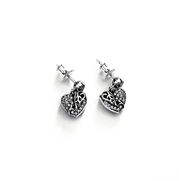 e66 s925 pure silver ear studs personalized classic punk hip hop style cross flower heart set diamond shape gift for lovers, Golden
e66 s925 pure silver ear studs personalized classic punk hip hop style cross flower heart set diamond shape gift for lovers, Golden