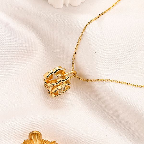 women fashion designer double letter pendant necklace chain never fading gold plated brass copper crystal necklaces choker pendants wedding, Silver
women fashion designer double letter pendant necklace chain never fading gold plated brass copper crystal necklaces choker pendants wedding, Silver