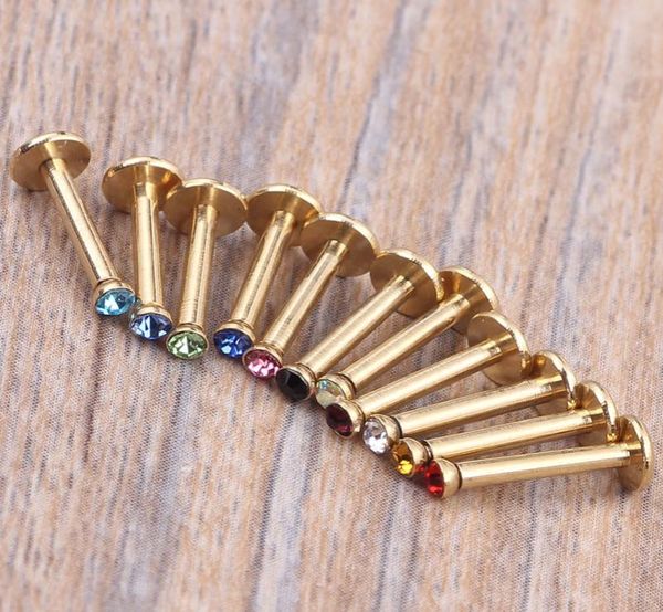 16g12mm gem internally threaded labret monroe lip bar ring body jewellery 100pcslot 10 color lip rings1053200, Black
16g12mm gem internally threaded labret monroe lip bar ring body jewellery 100pcslot 10 color lip rings1053200, Black