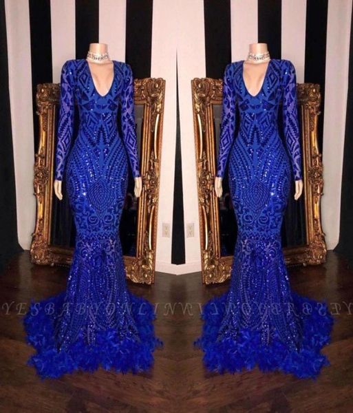 royal blue lace feather mermaid prom dresses black girls v neck long sleeves sweep train formal evening party gowns real image bc38302900
royal blue lace feather mermaid prom dresses black girls v neck long sleeves sweep train formal evening party gowns real image bc38302900