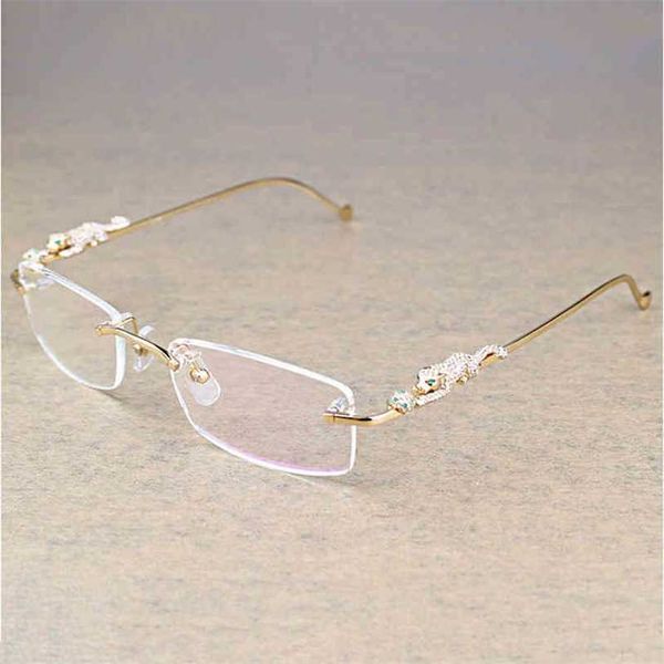 2023 designer glasses model vintage rimless clear stone transparent glasses frame eyewear men accessories oculos eyeglasses 6384 bycv sungla, White;black
2023 designer glasses model vintage rimless clear stone transparent glasses frame eyewear men accessories oculos eyeglasses 6384 bycv sungla, White;black