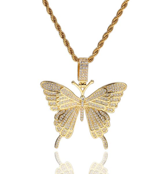 necklaces jewelry fashion 18k gold plated copper butterfly pendant luxury men women bling zircon hip hop necklaces9539442, Silver
necklaces jewelry fashion 18k gold plated copper butterfly pendant luxury men women bling zircon hip hop necklaces9539442, Silver