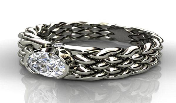 creative braided zircon ring silver plated geometric love promise rings for men women wedding party engagement hand jewelry4033215, Golden;silver
creative braided zircon ring silver plated geometric love promise rings for men women wedding party engagement hand jewelry4033215, Golden;silver
