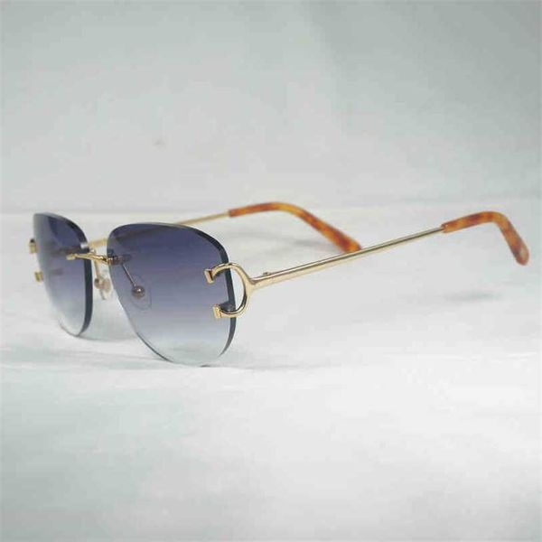 2023 designer glasses new vintage c wire rimless sunglasses men oval eyewear women for summer metal frame oculos de sol las gafas, White;black
2023 designer glasses new vintage c wire rimless sunglasses men oval eyewear women for summer metal frame oculos de sol las gafas, White;black