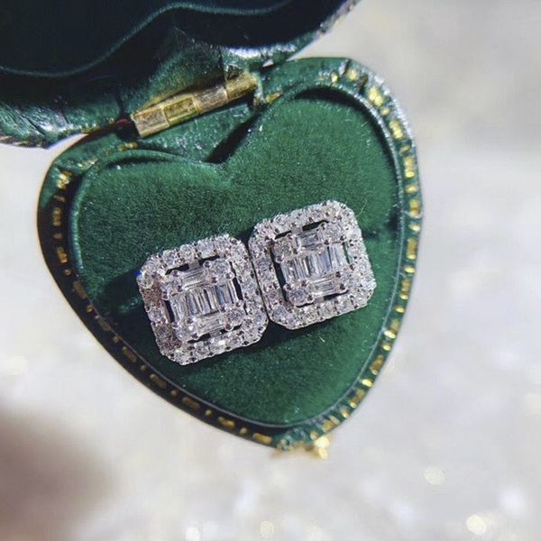 handmade square stud earring lab diamond white gold filled jewelry engagement wedding earrings for women bridal party bijou, Golden;silver
handmade square stud earring lab diamond white gold filled jewelry engagement wedding earrings for women bridal party bijou, Golden;silver