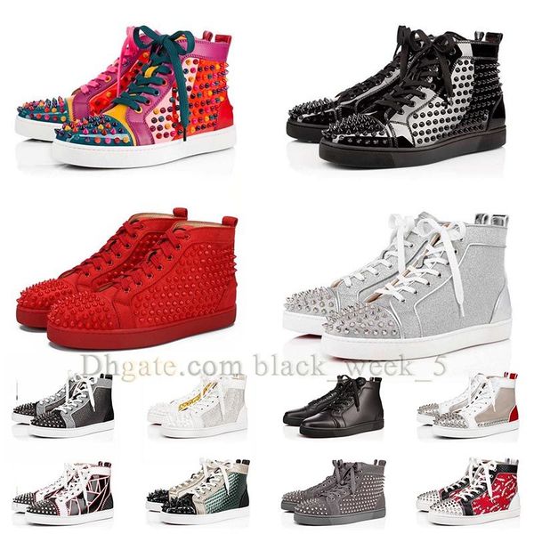 fashion mens womens red casual shoes dhgate sneakers platform vintage flat pump spike boots rivets shoe loafers glittering designer bottomes, Black
fashion mens womens red casual shoes dhgate sneakers platform vintage flat pump spike boots rivets shoe loafers glittering designer bottomes, Black