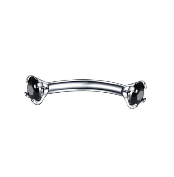 tongue rings 1pc surgical steel curved barbell colorful crystal zircon eyebrow ring piercing lip snug daith helix rook earring q s4519000, Silver
tongue rings 1pc surgical steel curved barbell colorful crystal zircon eyebrow ring piercing lip snug daith helix rook earring q s4519000, Silver
