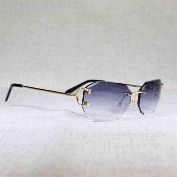 2023 designer glasses new vintage rimless c wire sunglasses men eyewear women for summer diamond cutting clear glasses metal frame oculos ga, White;black
2023 designer glasses new vintage rimless c wire sunglasses men eyewear women for summer diamond cutting clear glasses metal frame oculos ga, White;black