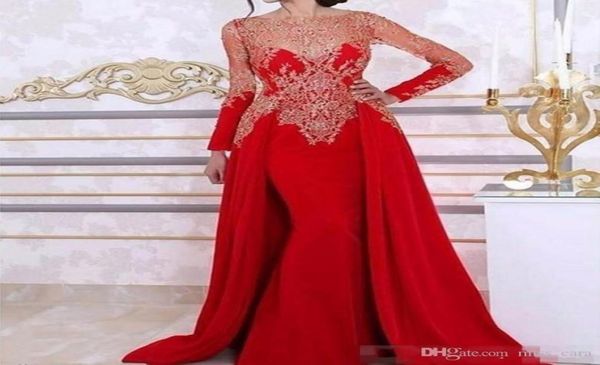 arabic red long sleeve mermaid evening dresses with detachable skirt lace beading kaftan formal dress evening wear party gowns rob6540154, Black;red
arabic red long sleeve mermaid evening dresses with detachable skirt lace beading kaftan formal dress evening wear party gowns rob6540154, Black;red