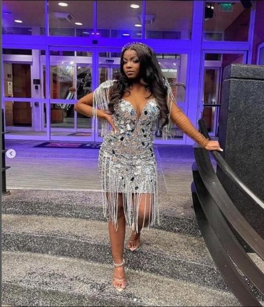 luxury diamond silver evening dress 2023 sparkly crystal short prom dress for black girl long sleeve tassel cocktail graduation fo3239716, Black;red
luxury diamond silver evening dress 2023 sparkly crystal short prom dress for black girl long sleeve tassel cocktail graduation fo3239716, Black;red