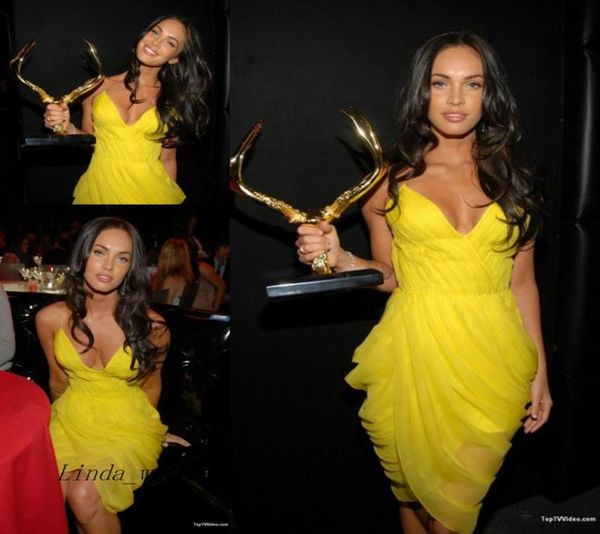 yellow colour megan fox evening dress spaghetti straps red carpet short celebrity prom dress party gown5486464, Black;red
yellow colour megan fox evening dress spaghetti straps red carpet short celebrity prom dress party gown5486464, Black;red