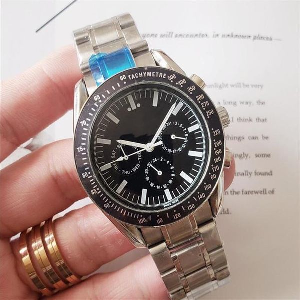 whole fashion mens luxury watch stainless steel moonwatch all dial work designer automatic movement mechanical watches male sp154a, Slivery;brown
whole fashion mens luxury watch stainless steel moonwatch all dial work designer automatic movement mechanical watches male sp154a, Slivery;brown