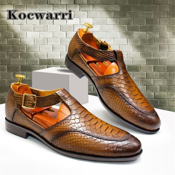 sandals leather mens sandals snake pattern hollow dress shoes casual style metal button sandals office mens sandals 230406, Black
sandals leather mens sandals snake pattern hollow dress shoes casual style metal button sandals office mens sandals 230406, Black