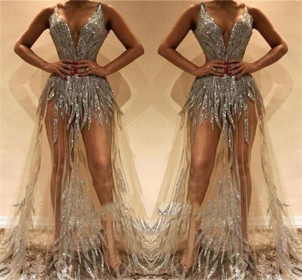 silver formal cocktail dresses v neck sequins a line sweep train illusion bodice evening gowns custom made prom dress1879972, Black
silver formal cocktail dresses v neck sequins a line sweep train illusion bodice evening gowns custom made prom dress1879972, Black