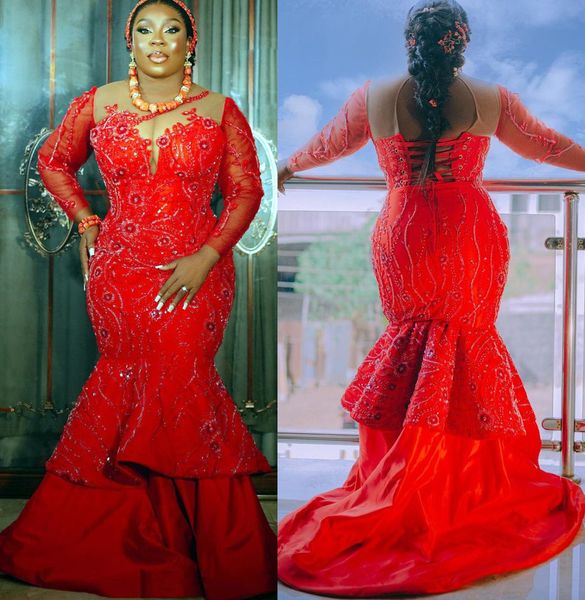 2023 arabic aso ebi red mermaid prom dress lace beaded evening formal party second reception birthday engagement gowns dresses robe de soire, Black
2023 arabic aso ebi red mermaid prom dress lace beaded evening formal party second reception birthday engagement gowns dresses robe de soire, Black