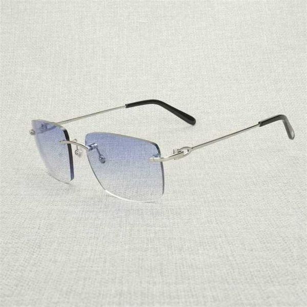luxury designer summer sunglasses vintage rimless men women metal frame square eyeglasses shades oculos gafas for outdoor club accessories 0, White;black
luxury designer summer sunglasses vintage rimless men women metal frame square eyeglasses shades oculos gafas for outdoor club accessories 0, White;black