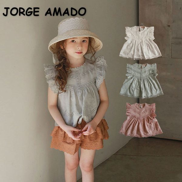 t-shirts korean summer girls t-shirt flare sleeves blue beige pink round neck princess bottom shirt children's sweetheart e623 230406
t-shirts korean summer girls t-shirt flare sleeves blue beige pink round neck princess bottom shirt children's sweetheart e623 230406