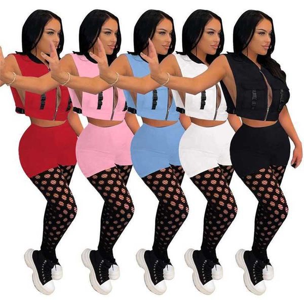 women designer clothing casual tracksuits two piece outfits 2023 new sleeveless zippered jacket double pocket shorts ladies fashion leisure, Gray
women designer clothing casual tracksuits two piece outfits 2023 new sleeveless zippered jacket double pocket shorts ladies fashion leisure, Gray