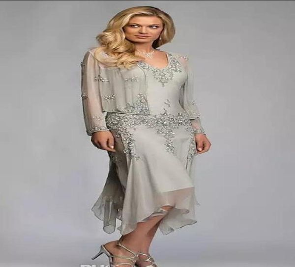 gorgeous silver grey chiffon appliques lace tea length mother of the bride dresses with jacket suits deep vneck for weddings5542246, Black;red
gorgeous silver grey chiffon appliques lace tea length mother of the bride dresses with jacket suits deep vneck for weddings5542246, Black;red