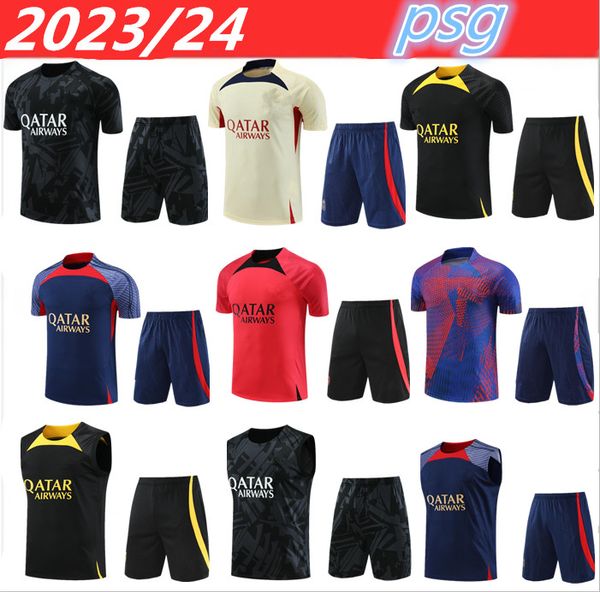 2023/24 psgs tracksuit 2023/24mbappe neymar jr sportswear men training suit short sleeved suit football soccer jersey kit uniform chandal sw, Black
2023/24 psgs tracksuit 2023/24mbappe neymar jr sportswear men training suit short sleeved suit football soccer jersey kit uniform chandal sw, Black