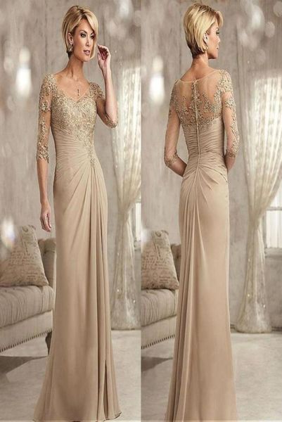 graceful champagne mothers dresses sheath sheer 12 sleeve v neck lace appliqued mother of the bride dress ruched long wemen forma2789092, Black;red
graceful champagne mothers dresses sheath sheer 12 sleeve v neck lace appliqued mother of the bride dress ruched long wemen forma2789092, Black;red