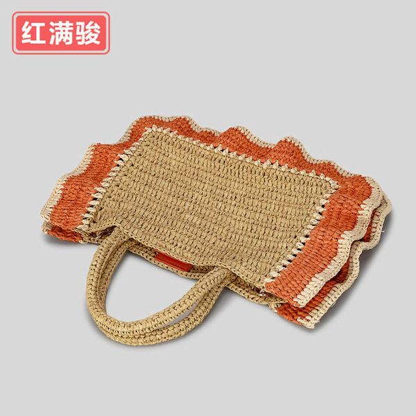 2023 spring/summer paper woven handheld women's bag beach vacation shoulder bag small design contrast lace chain crossbody bag 230406
2023 spring/summer paper woven handheld women's bag beach vacation shoulder bag small design contrast lace chain crossbody bag 230406