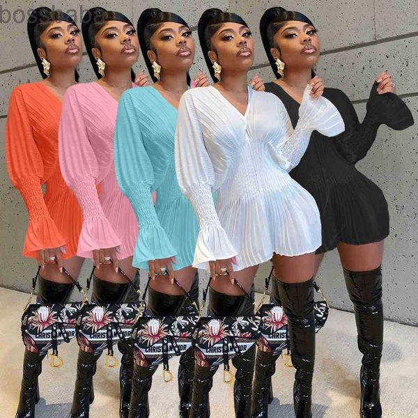 fashion flare sleeve dress female women v-neck long casual mini dresses office ladies, Black;gray
fashion flare sleeve dress female women v-neck long casual mini dresses office ladies, Black;gray