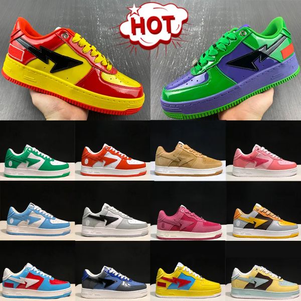 athletic shoes designer bapesta sta low men casual shoes nigo bathing apes fashion mens sneaker grey black patent leather green white abc c
athletic shoes designer bapesta sta low men casual shoes nigo bathing apes fashion mens sneaker grey black patent leather green white abc c