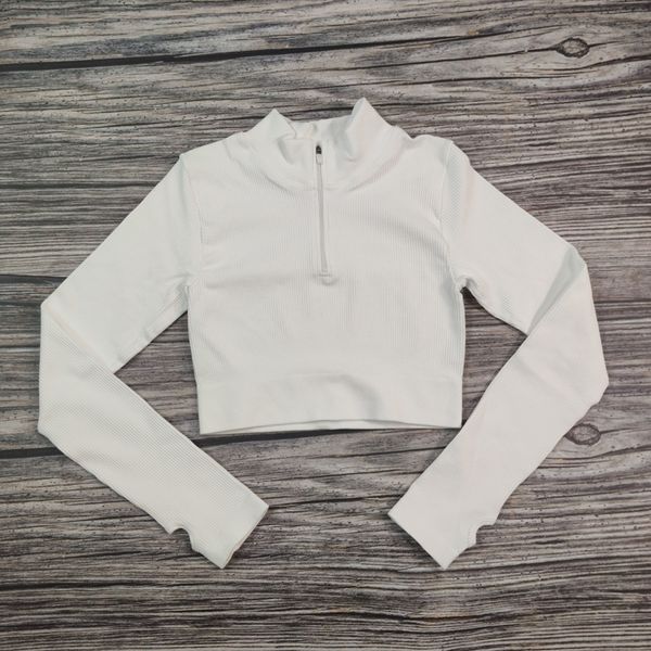yoga outfits half zipper seamless gym long sleeve shirt crop sports tee fitness blouse women running workout n0340 230406, White;red
yoga outfits half zipper seamless gym long sleeve shirt crop sports tee fitness blouse women running workout n0340 230406, White;red