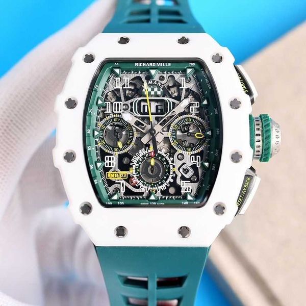 new chronograph mechanical wrist watches rm11-03 designer richards multifunctional automatic mechanical white carbon fiber green tape high-q, Slivery;brown
new chronograph mechanical wrist watches rm11-03 designer richards multifunctional automatic mechanical white carbon fiber green tape high-q, Slivery;brown