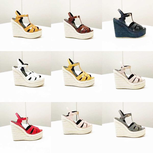 fashion designer women sandals wedge espadrilles cassandra leather heels black .5 cm heel adjustable buckle wedding dress shoes with box n
fashion designer women sandals wedge espadrilles cassandra leather heels black .5 cm heel adjustable buckle wedding dress shoes with box n