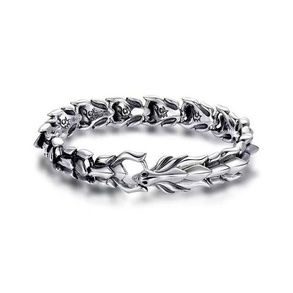 dragon head bracelet chain design bracelet designer versatile alloy material silver-plated men's daily wear a variety of colors to choo, Black
dragon head bracelet chain design bracelet designer versatile alloy material silver-plated men's daily wear a variety of colors to choo, Black