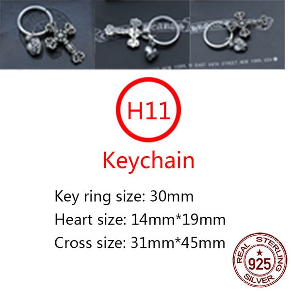 h11 s925 sterling silver keychain fashion car keychain bag buckle cross flower heart letter pendant personalized punk hip hop jewelry style, Slivery;golden
h11 s925 sterling silver keychain fashion car keychain bag buckle cross flower heart letter pendant personalized punk hip hop jewelry style, Slivery;golden