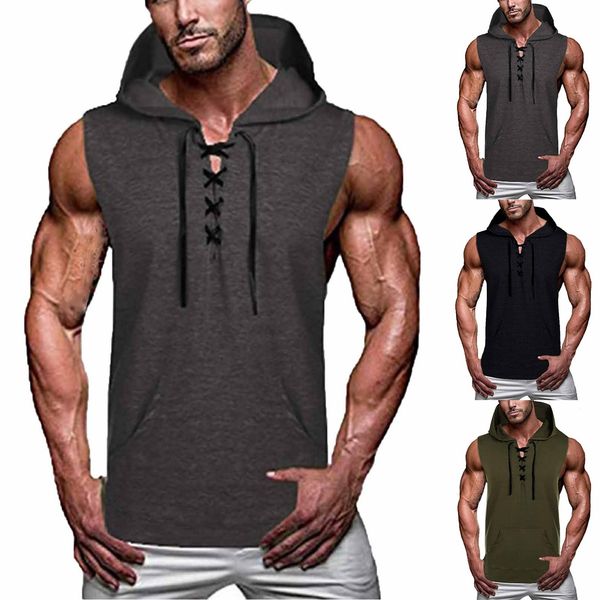 mens tank gyms clothing bodybuilding hooded soild color sleeveless vest sweatshirt fitness workout sportswear male 230406, White;black
mens tank gyms clothing bodybuilding hooded soild color sleeveless vest sweatshirt fitness workout sportswear male 230406, White;black