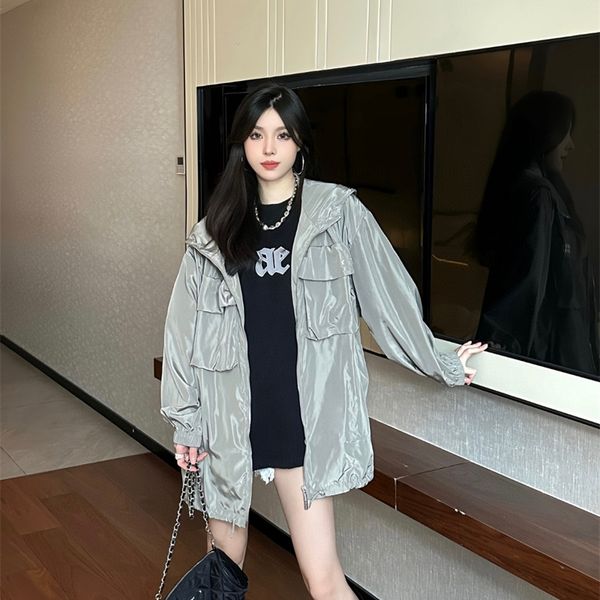 trench coat women jackets womens sunprotection loose windbreaker oversize large pockets hooded spring trench thin summer casual clothes outd, Black;brown
trench coat women jackets womens sunprotection loose windbreaker oversize large pockets hooded spring trench thin summer casual clothes outd, Black;brown